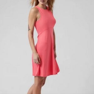 Athleta Coral Santorini Sleeveless Midi Dress